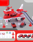 Airplane and Vehicle Toy Set – Colorful Transport Adventure for Creative Play, Includes Cars and Buses, Durable Plastic, Ages 3+ 4