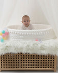 Bionic Baby Bed Reducer for Cribs and Bassinets - Ergonomic Design with Head Support and Safety Edges 2