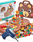DIY Construction Kit for Kids with Electric Drill – Creative Building Toys for Age 3 and Up 6