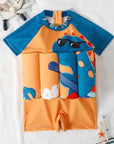 Inflatable Toddler Swimsuit with Buoyancy Aid and UV Protection – Colorful Cartoon Design for Ages 1-6 7