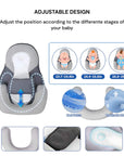 Newborn Reflux Pillow Bed with 15° Incline – Portable Infant Nest for Colic Relief and Comfortable Sleep 5