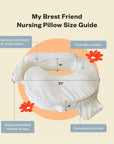 Organic Nursing Pillow with Adjustable Straps and Back Support for Comfortable Breastfeeding – Best Feeding Pillow for Moms 1
