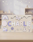 Personalized Wooden Name Puzzle for Toddlers – Custom Engraved Educational Toy with Vibrant Letters and Durable Design 5