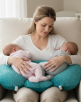 Twin Nursing Pillow for Breastfeeding and Bottle Feeding - Ergonomic Cotton Support for Comfort and Convenience 4