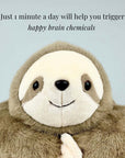 Weighted Plush Toy - Sunnie the Sloth Stuffed Animal for Stress Relief and Calmness, Soft Fabric, Perfect for Cuddling 8