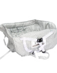 2-in-1 Shopping Cart Cover with Adjustable Seat Belt, Storage Bag, and Toy Straps – Comfortable Polyester Baby Chair Cover 3