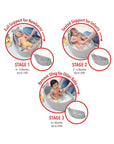 3-Stage Baby Bath Tub with Adjustable Sling – Grey Infant Bathtub for Newborns to Sitters, Soft Mesh Design 1