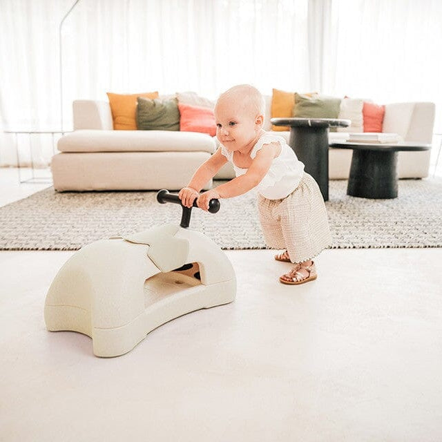 3-in-1 Balance Bike and Scooter for Kids – Sand Color, 360° Rotating Wheels, Safe EPP Material, Supports Up to 20 kg 1