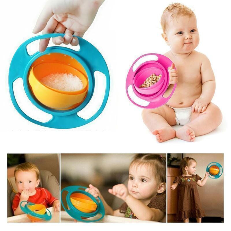 360° Anti-Spill Children's Bowl with Lid, Ergonomic Handles, BPA-Free, Microwave & Dishwasher Safe – Perfect for Toddlers 3