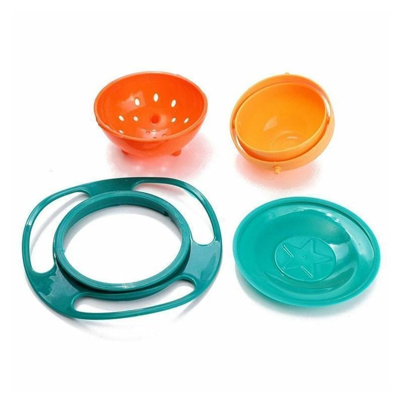 360° Anti-Spill Children's Bowl with Lid, Ergonomic Handles, BPA-Free, Microwave & Dishwasher Safe – Perfect for Toddlers 4