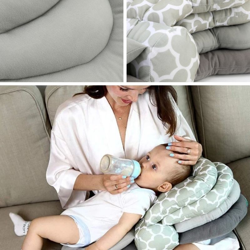 Adaptable Nursing Pillow for Comfortable Breastfeeding – Ergonomic Feeding Pillow with High-Density Cotton Padding 1