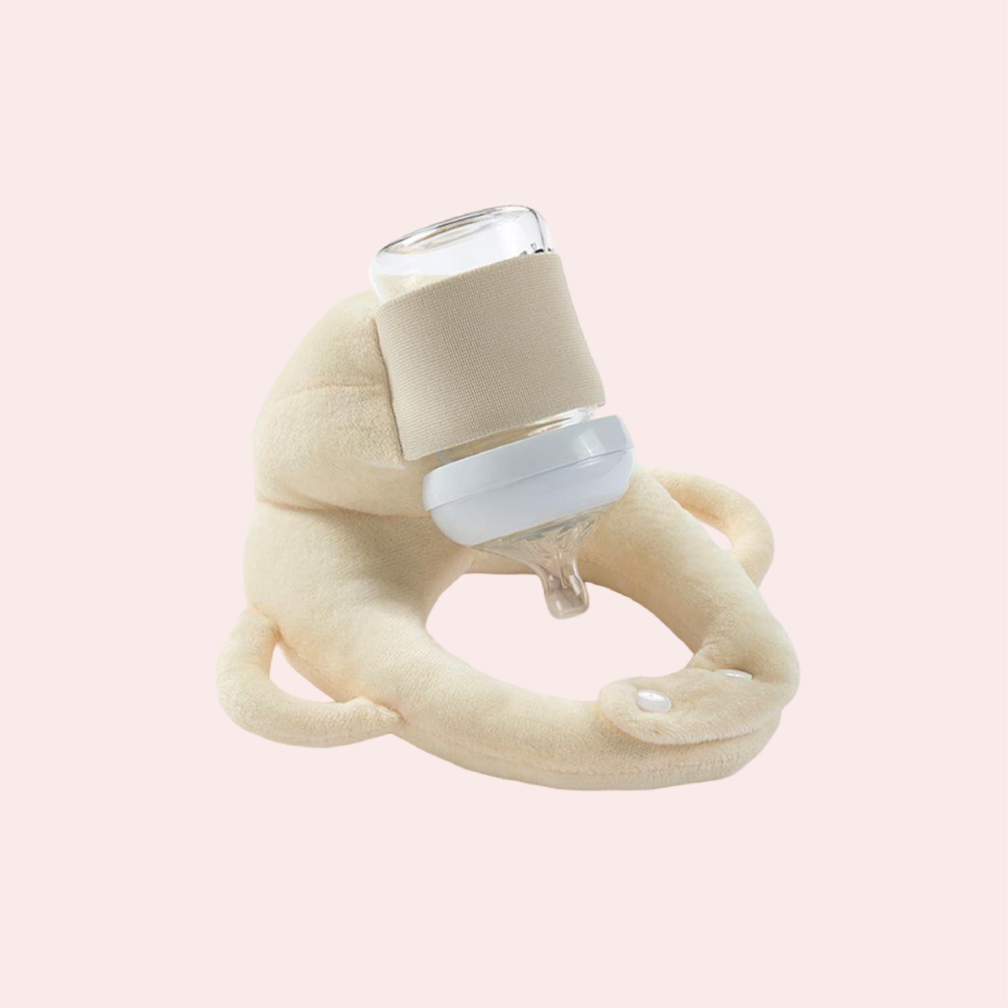 Adjustable Hands-Free Baby Bottle Holder – Plush Self-Feeding Aid for Infants, Lightweight and Comfortable Feeding Solution 0