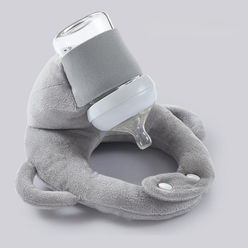 Adjustable Hands-Free Baby Bottle Holder – Plush Self-Feeding Aid for Infants, Lightweight and Comfortable Feeding Solution 8