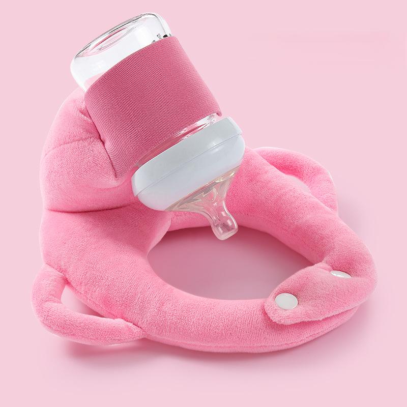 Adjustable Hands-Free Baby Bottle Holder – Plush Self-Feeding Aid for Infants, Lightweight and Comfortable Feeding Solution 9
