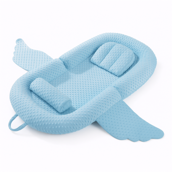 Anti-Reflux Baby Bed Reducer – Ergonomic Co-Sleeping Cushion, Portable Travel Nest for Infants 0-12 Months 1