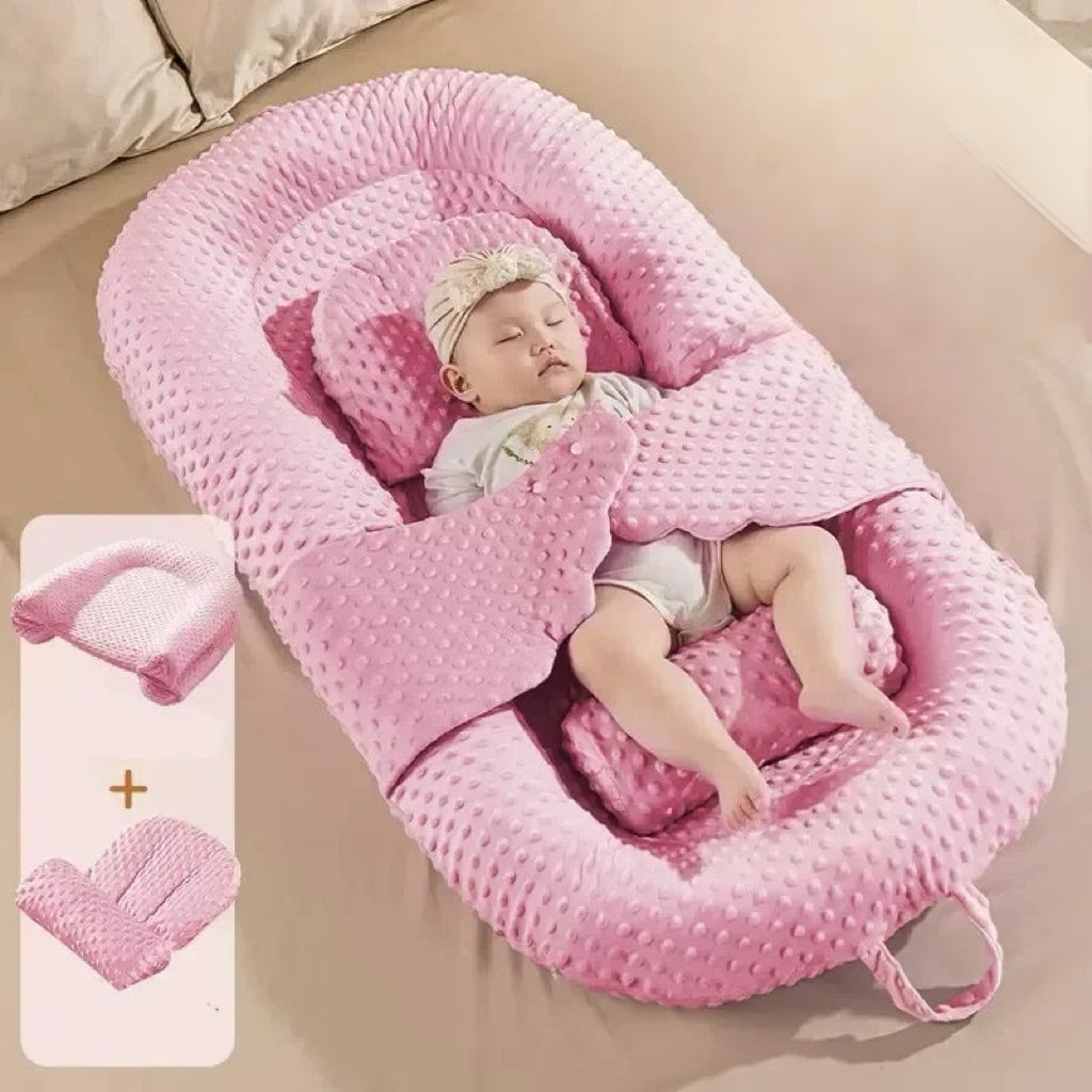 Anti-Reflux Baby Bed Reducer – Ergonomic Co-Sleeping Cushion, Portable Travel Nest for Infants 0-12 Months 10