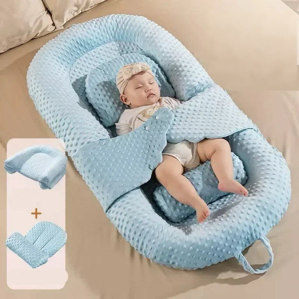 Anti-Reflux Baby Bed Reducer – Ergonomic Co-Sleeping Cushion, Portable Travel Nest for Infants 0-12 Months 9