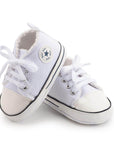 Baby Classic Canvas Sneakers for First Walkers – Lightweight Lace-Up High-Top Baby Shoes for Newborns 10