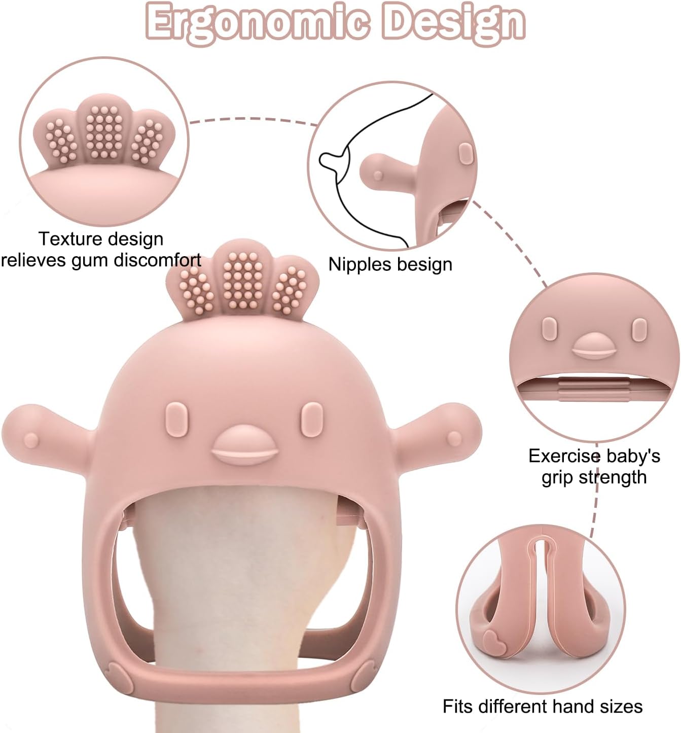 Baby Fruit Feeder and Teether Set – BPA-Free Silicone, Includes Freezer Tray and Soft Toy for Infants 6 Months and Up 4