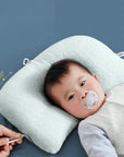 Baby Head Shaping Pillow for Newborns – Anti-Flat Head Support with Soft Polyester Material, Breathable Comfort 1