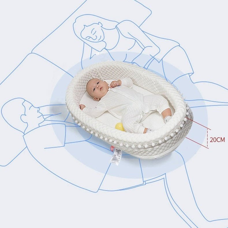 Bionic Baby Bed Reducer for Cribs and Bassinets - Ergonomic Design with Head Support and Safety Edges 3