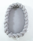 Braided Baby Bed Reducer – Soft Spandex Crib Nest for Safe and Comfortable Sleep, Ergonomic Oval Shape 4