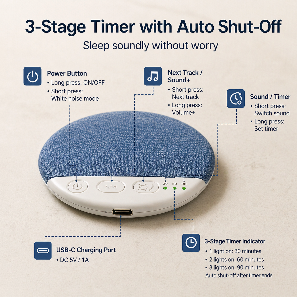 Kids Pillow Sleep Speaker