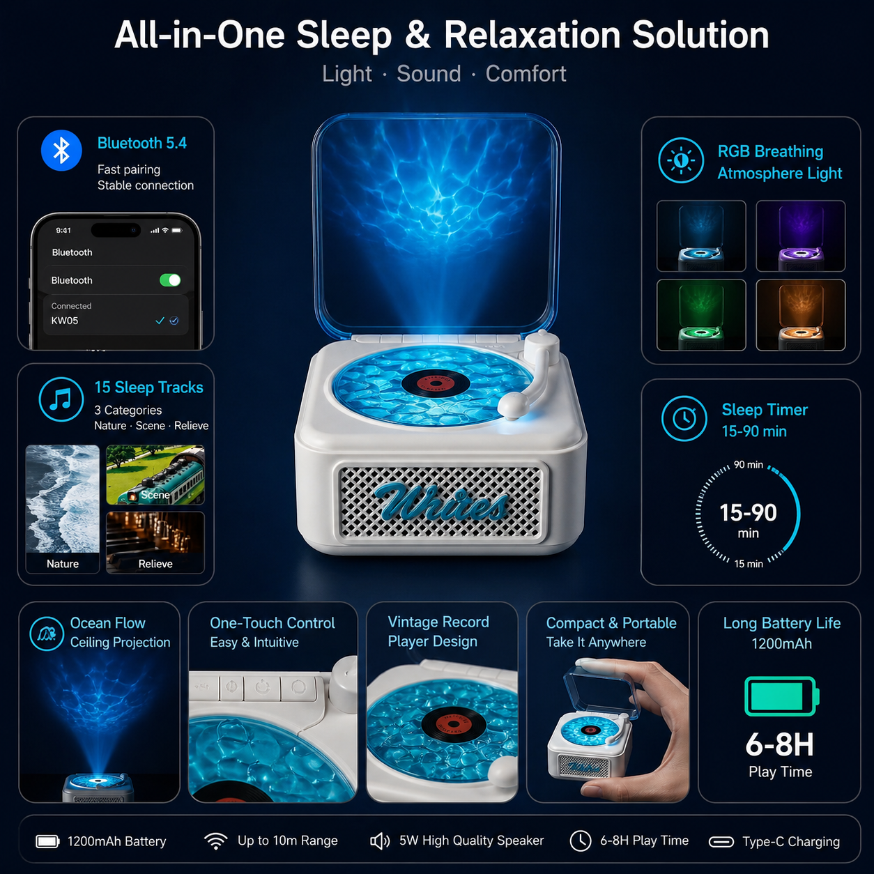 Ocean Wave Bluetooth Speaker