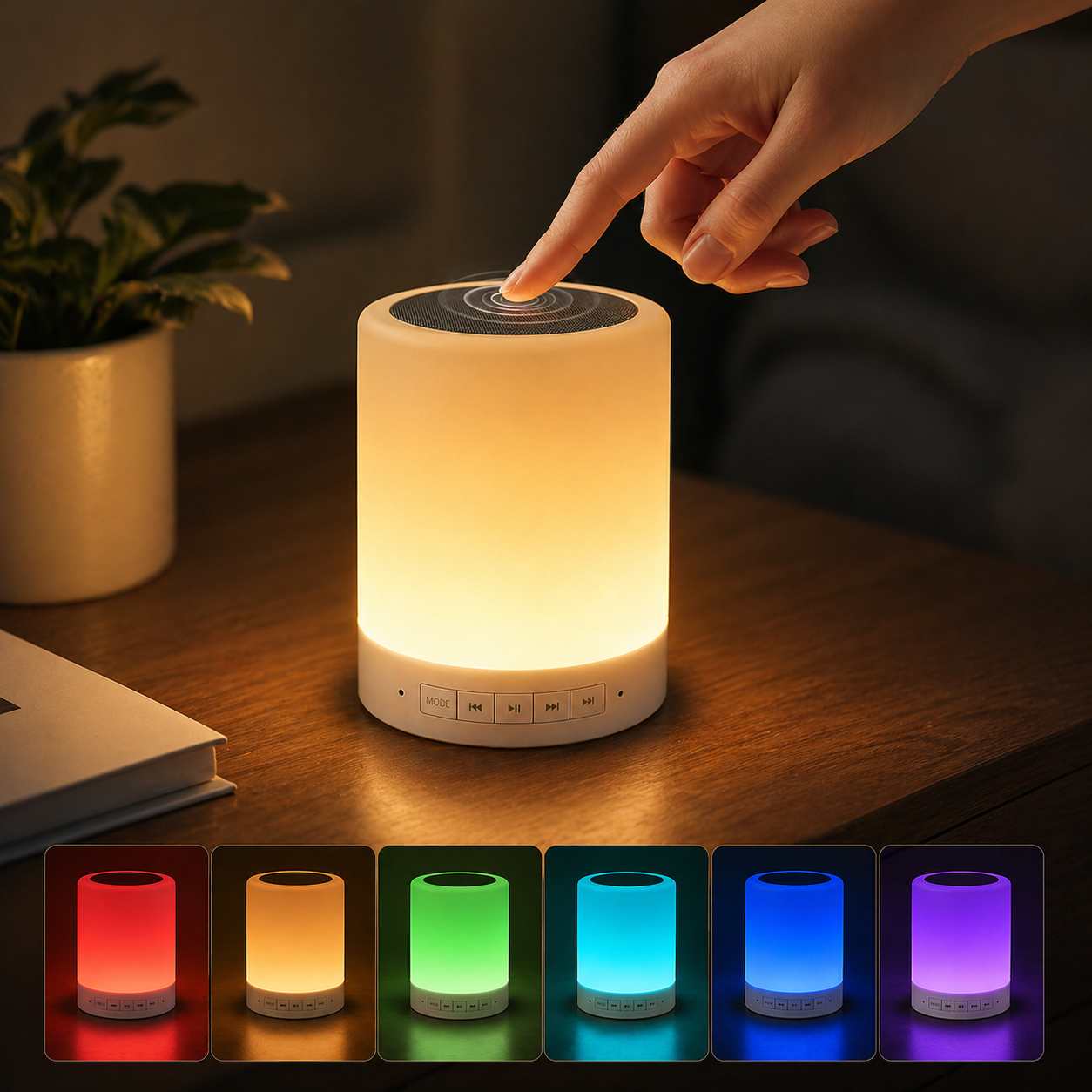 Touch Night Light Bluetooth Speaker