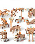 Creative Construction Kit for 5 Year Olds – 100+ Piece Building Set for Vehicles and Robots, Enhances Motor Skills and Creativity 1
