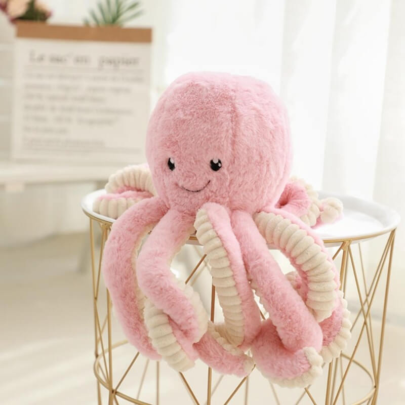 Cute Plush Octopus Toy – Soft Stuffed Animal for Kids, 12-Inch Plushies with Eight Tentacles, Machine Washable in Multiple Colors 1