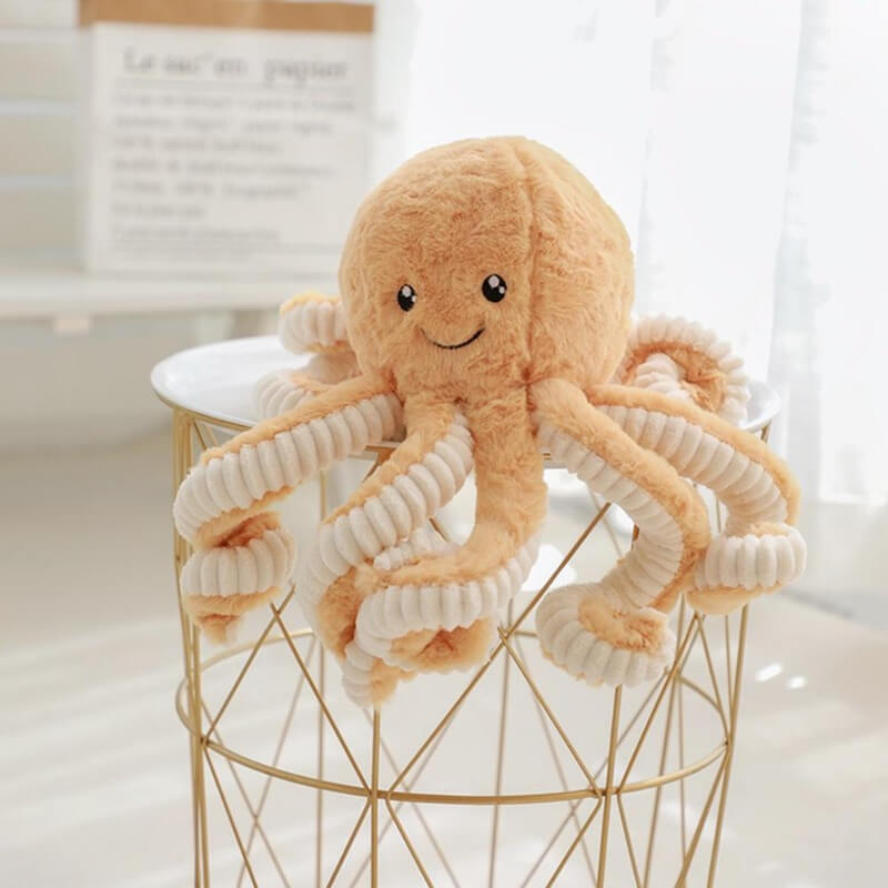 Cute Plush Octopus Toy – Soft Stuffed Animal for Kids, 12-Inch Plushies with Eight Tentacles, Machine Washable in Multiple Colors 4