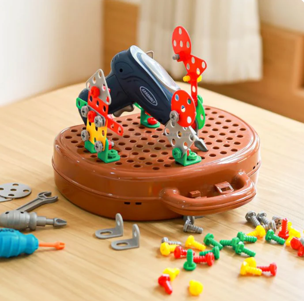 DIY Construction Kit for Kids with Electric Drill – Creative Building Toys for Age 3 and Up 1