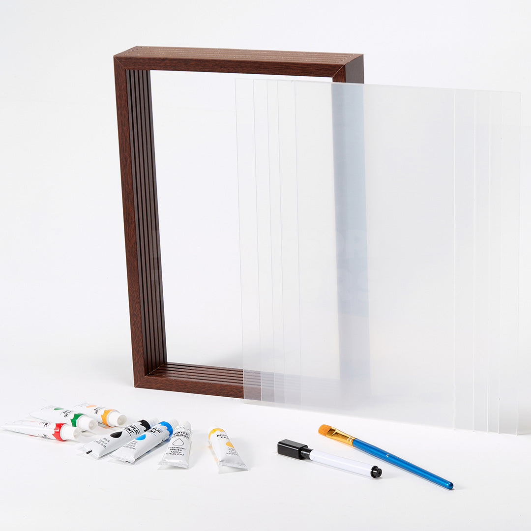 DIY Handprint Frame Kit for Toddlers – Creative Keepsake Craft with Non-Toxic Paints, Multiple Colors Available 3