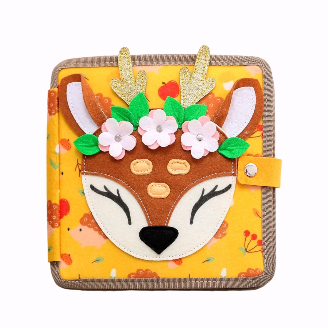 Felt Board Books for Toddlers – 16 Interactive Pages for Fine Motor Skills, Lightweight and Portable, Quiet Book Design 1