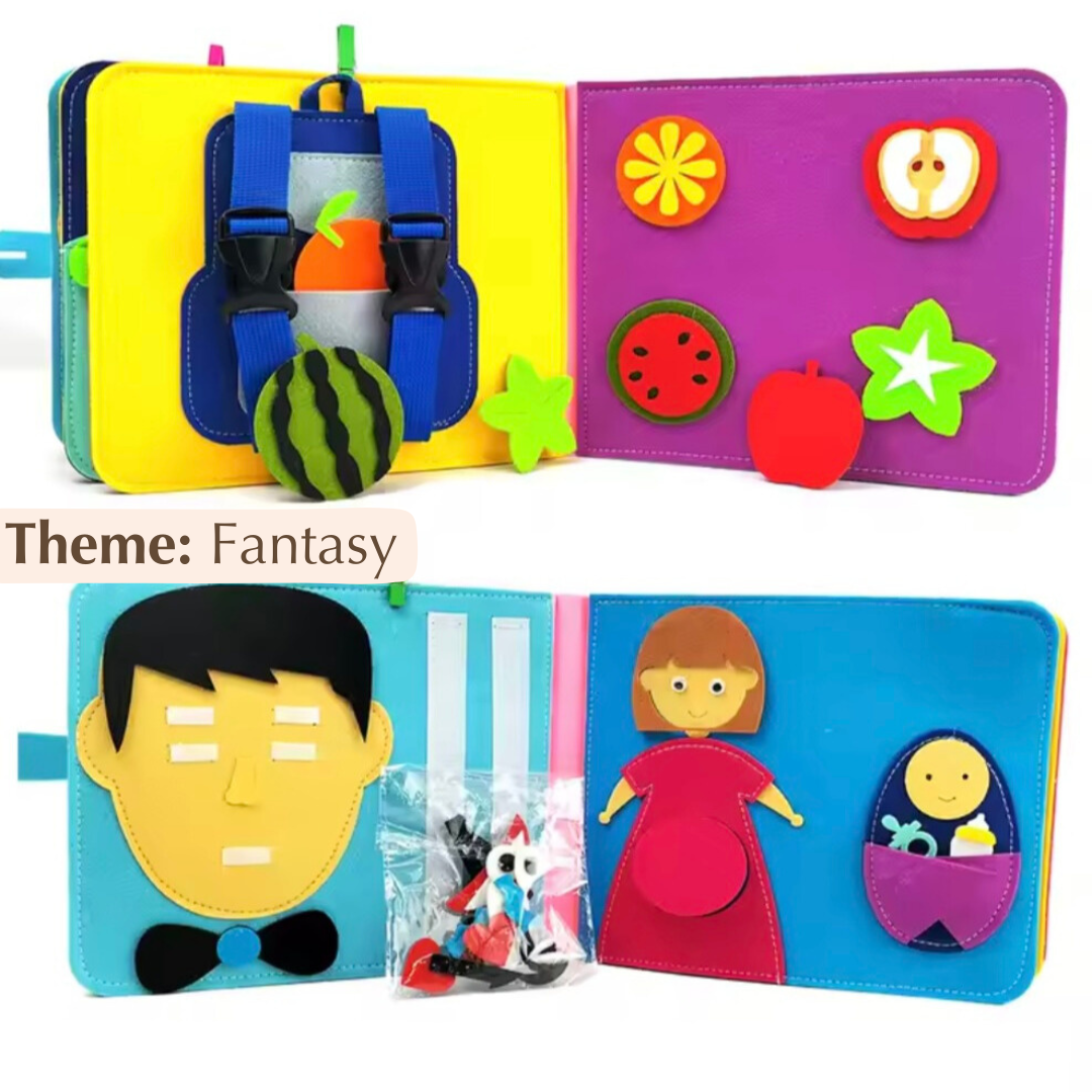 Felt Board Books for Toddlers – 16 Interactive Pages for Fine Motor Skills, Lightweight and Portable, Quiet Book Design 3