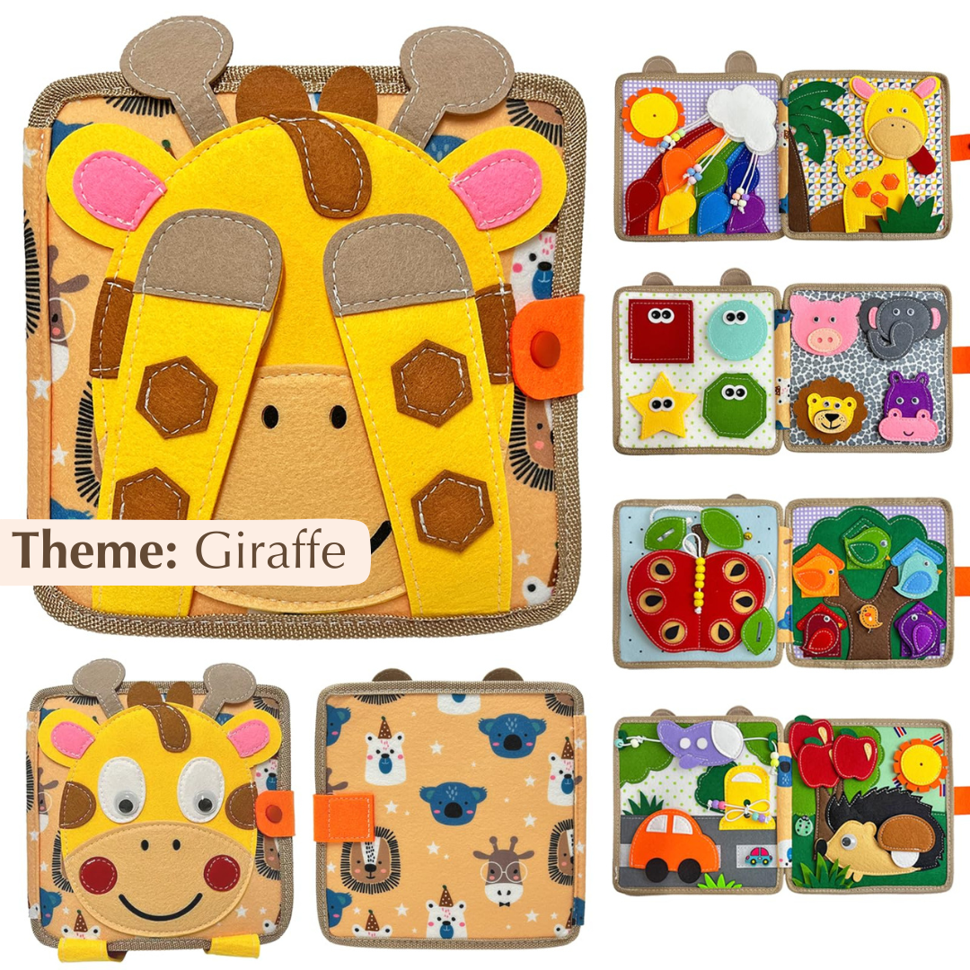 Felt Board Books for Toddlers – 16 Interactive Pages for Fine Motor Skills, Lightweight and Portable, Quiet Book Design 6