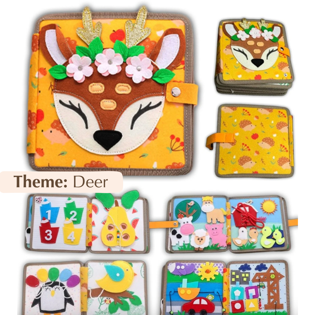 Felt Board Books for Toddlers – 16 Interactive Pages for Fine Motor Skills, Lightweight and Portable, Quiet Book Design 7