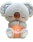 Heartbeat Koala Plush Toy Sleep Companion with Breathing Motion – Soft Calming Stuffed Animal for Babies 1