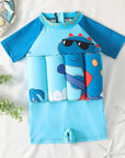 Inflatable Toddler Swimsuit with Buoyancy Aid and UV Protection – Colorful Cartoon Design for Ages 1-6 4