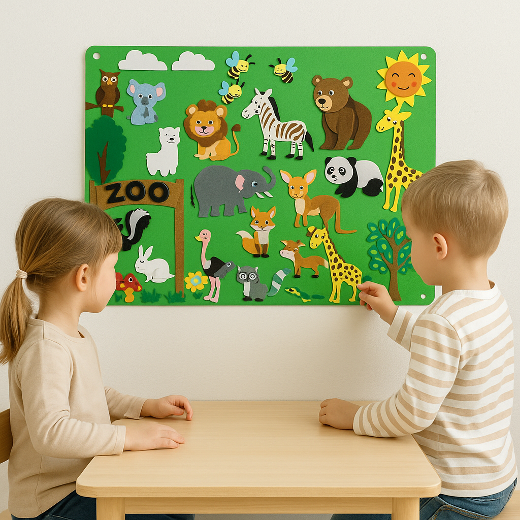 Interactive Felt Board for Kids - Educational Playset for Storytelling and Creative Learning, Portable and Durable Design 7