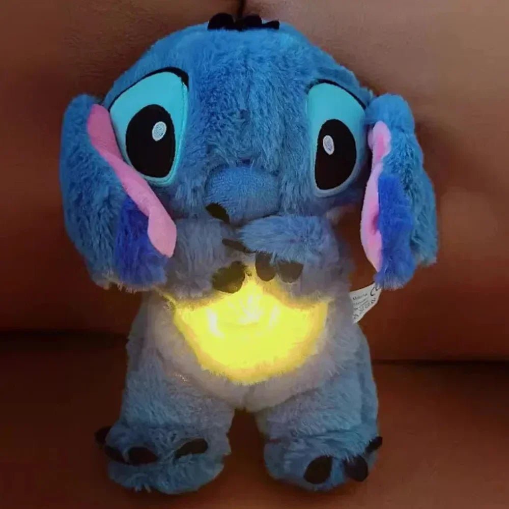 Kawaii Stitch Plush Doll with Soothing Sounds – Soft Cotton Baby Sleep Companion, Perfect for Ages 3 and Up 0