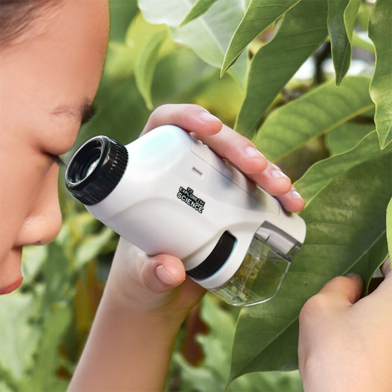 Kids Pocket Microscope with LED Light – Portable 120x Magnification Educational Tool for Nature Exploration 1