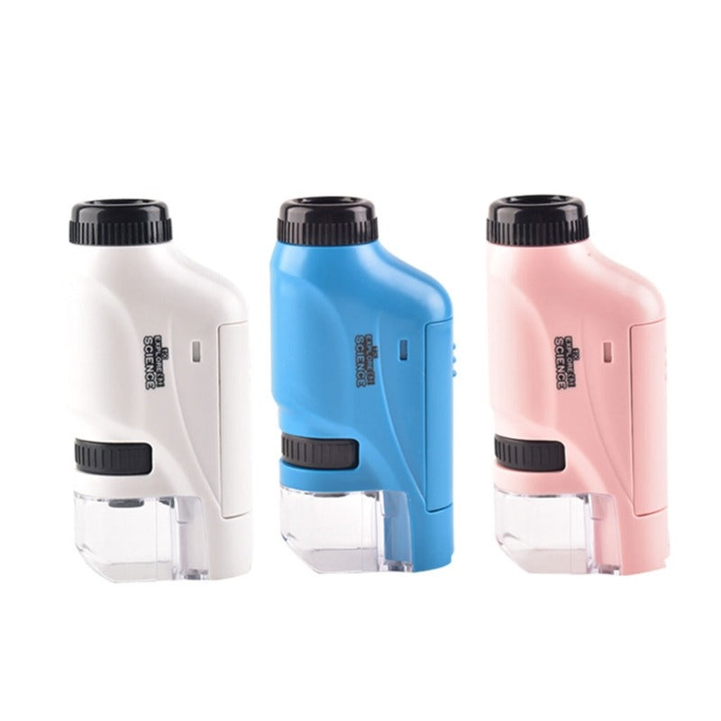 Kids Pocket Microscope with LED Light – Portable 120x Magnification Educational Tool for Nature Exploration 2