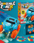 Kids Race Track Car Set with Flexible Loop Stunts – Interactive Racing Game for Ages 3+, Anti-Roll Stunt Cars, Customizable Track 0