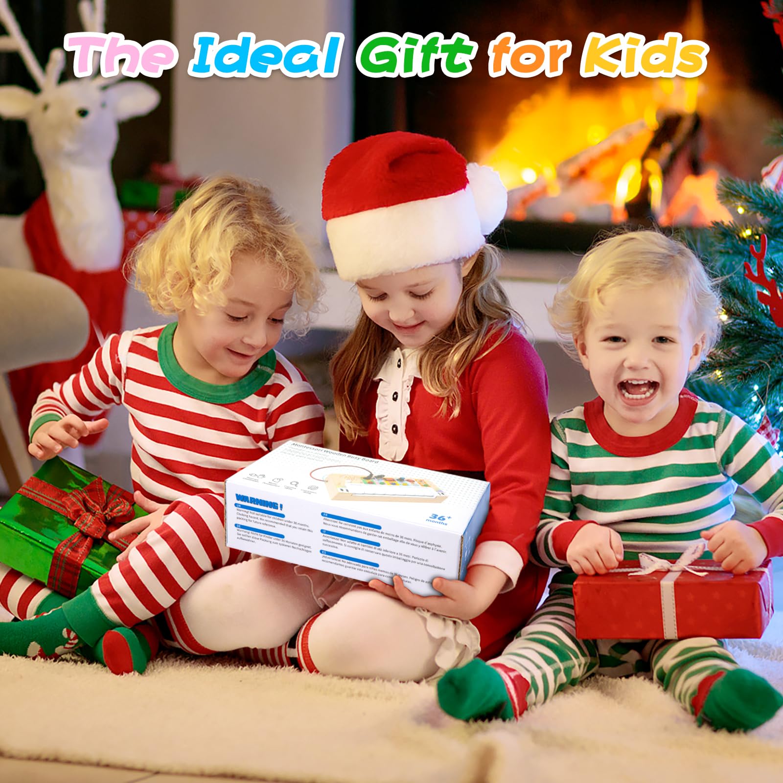 Montessori Wooden Piano Activity Board – Educational Toy for 3 Year Olds with Lights, Sounds, and Interactive Elements 5