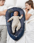 Newborn Bedside Crib Co-Sleeping Cot with Adjustable Head Pillow – Soft Cotton, Reversible Design, Portable and Easy to Clean 0