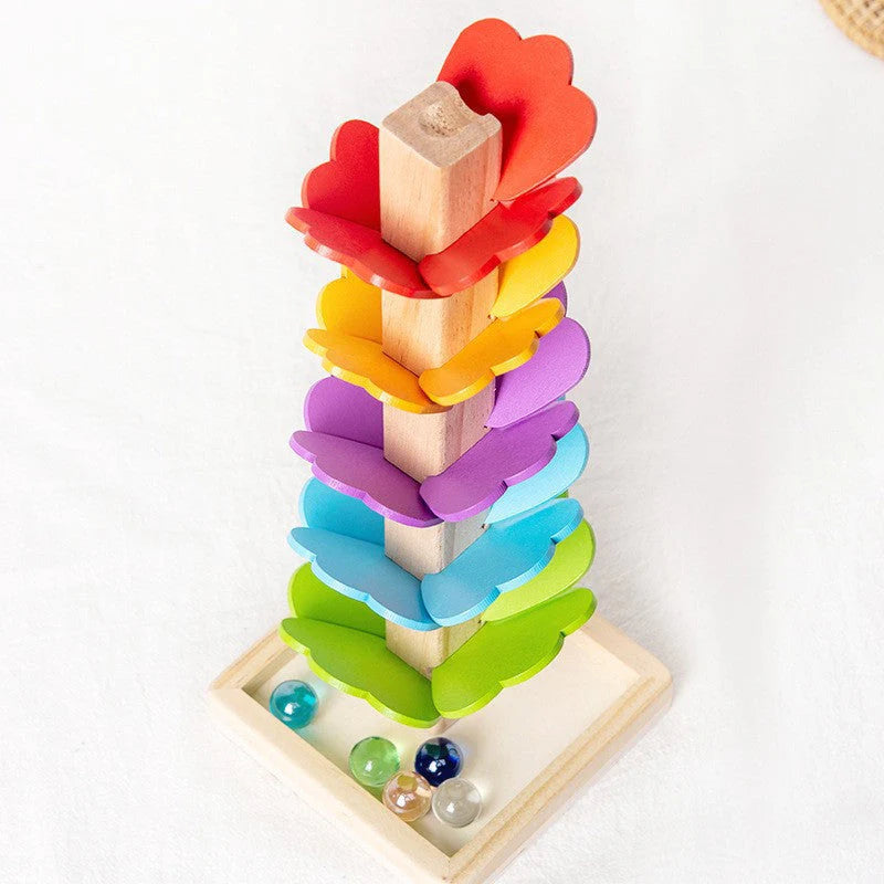Wooden Marble Tower Envires Baby