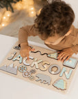 Personalized Wooden Name Puzzle for Toddlers – Custom Engraved Educational Toy with Vibrant Letters and Durable Design 4