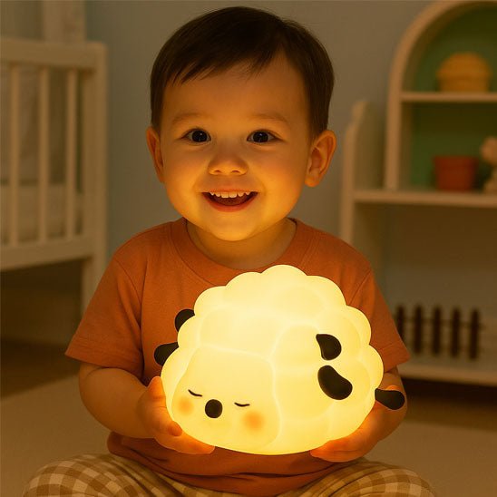Portable Sheep Night Light – Soft LED Glow, Adjustable Brightness, USB Rechargeable, Child-Safe Design for Peaceful Sleep 2